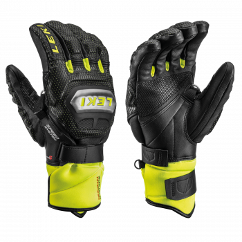 Leki Worldcup Racing Titanium Speed S Handschuhe  Black/Yellow Modell 2023