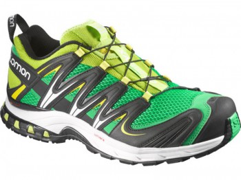 SALOMON XA Pro 3D Herren REAL GREEN/GR/WHITE Größe UK 8 = 42