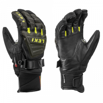 Leki Worldcup Race Coach C-Tech S Black/Yellow  Handschuhe Größe 9